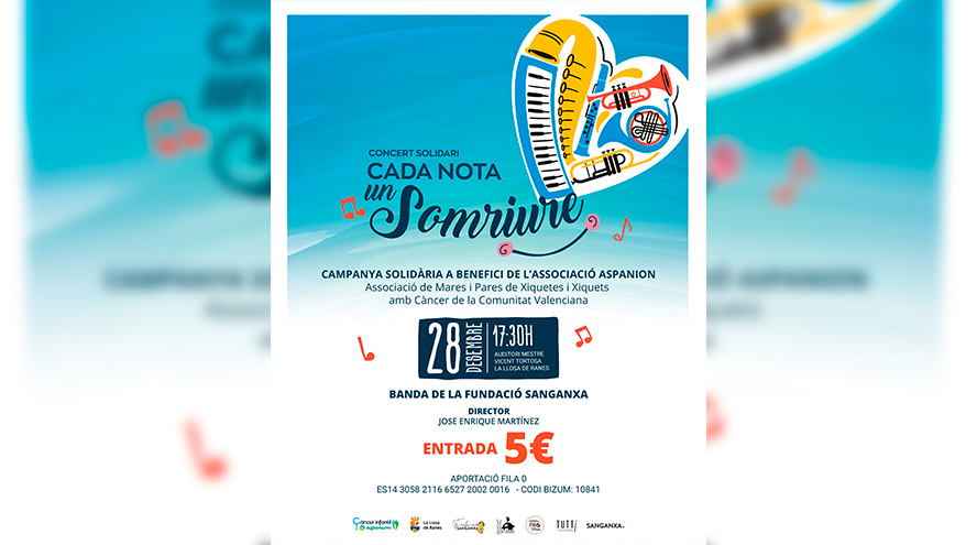 Concierto solidario de la Fundación Sanganxa a favor de ASPANION