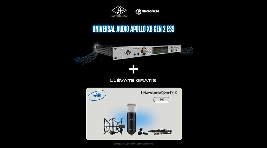 Promoción en Microfusa: Apollo X8 Gen 2 ESS con micrófono Sphere DLX de regalo