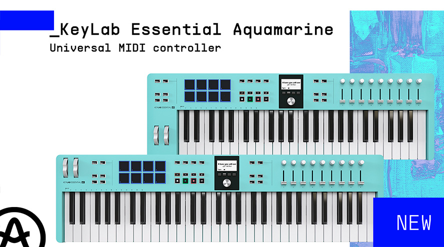 Arturia presenta KeyLab Essential mk3 Rose Quartz & Aquamarine