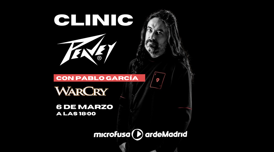 Clinic exclusivo Peavey con Pablo García - 6 de marzo en Microfusa Madrid