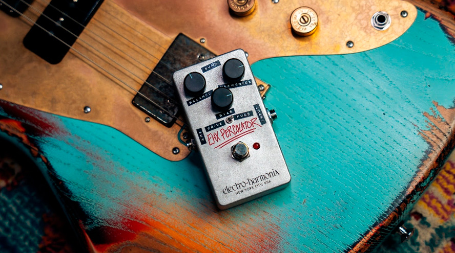 Nuevo EHX Percolator: overdrive crudo, fuzz salvaje y saturación armónica
