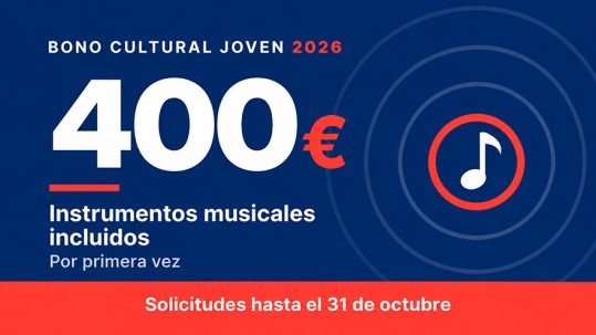 El Bono Cultural Joven entra en su recta final: hasta el 31 de octubre