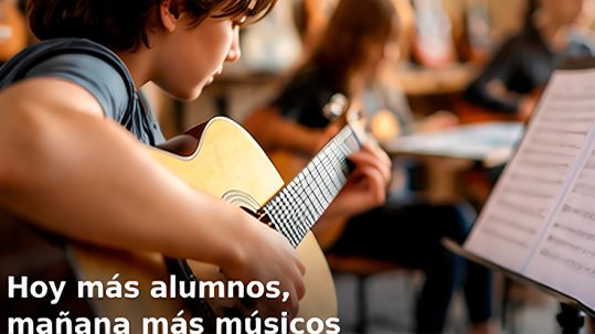 Cada vez más alumnos se apuntan a aprender un instrumento